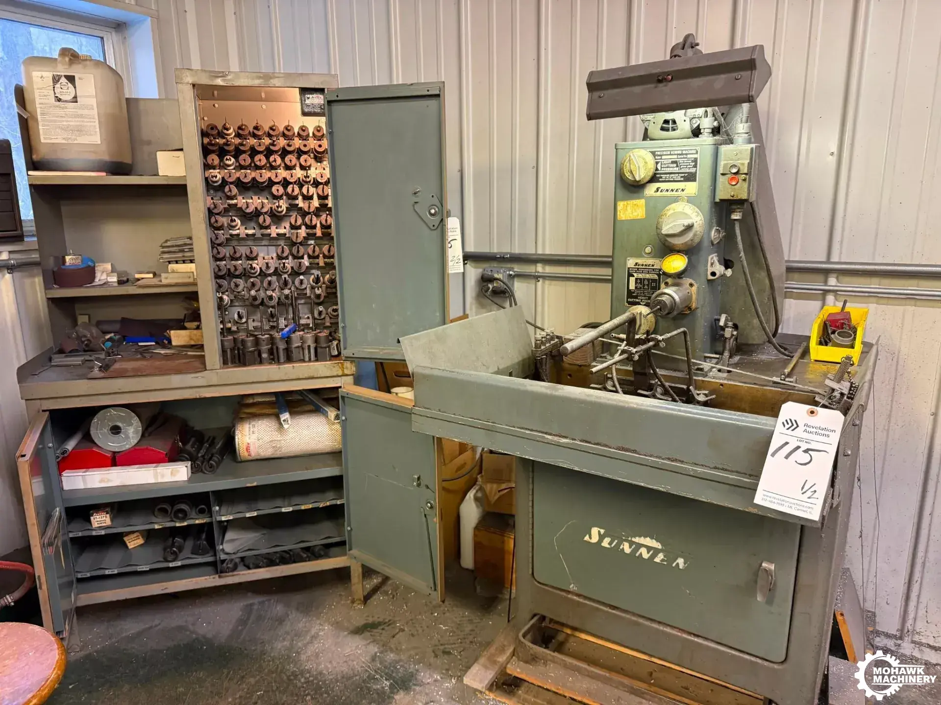 6.5" SUNNEN "MBB-1660" PRECISION HORIZONTAL HONE w/TOOLING