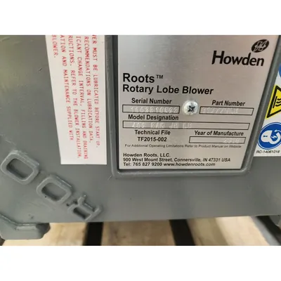New | in-Stock HOWDEN ROOTS LLC 409 RAM JH Blowers West Virginia US | JM Industrial #1324790