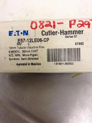 New | in-Stock CUTLER-HAMMER E57-12LE06-CP Proximity Sensors Ohio US | Surplus Asset Holdings #1206145
