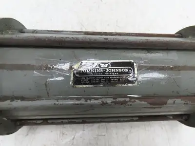 T-J Steel Round Body Tie-Rod Pneumatic Air Cylinder 4" Bore 6-1/2" Stroke