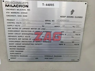 USED 1998 CINCINNATI MILACRON MH300-29