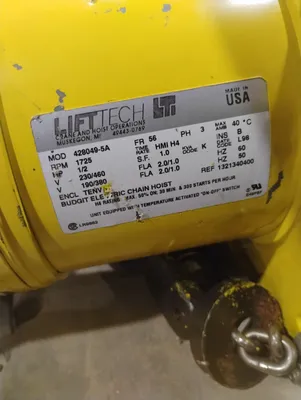 BUDGIT BEH5016 Chain Hoists | ESS Industrial Equipment Sales (6)