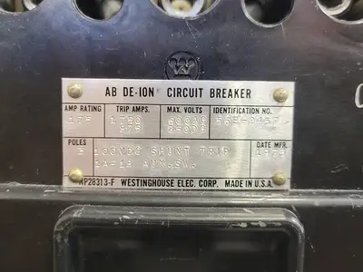 175 Amp, 3 Pole, 600 volts Circuit Breaker