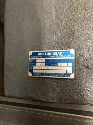 Boston Gear 752-20E-G Gear Drive / Speed Reducer w/ Magnetic Brakes 20:1 5HP 3PH