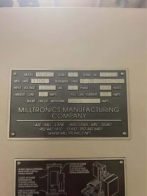 2011 MILLTRONICS VM16IL Vertical Machining Centers | 520 Machinery Sales LLC (2)