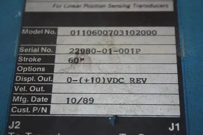 USED TEMPOSONICS INC 110600703102000