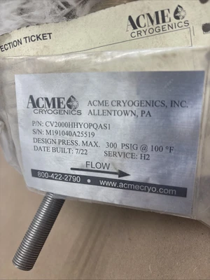 NEW Acme CV2000HHYVP10QM