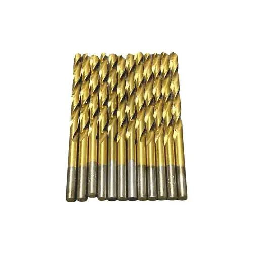 ProCut 3/16" Drill Bit HSS Tin Coated 118° Jobber Length Drills 12 Pack