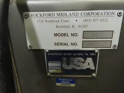 Rockford Midland 806 Box Upender/Stacker/Packer Conveyor System 460V 3Ph