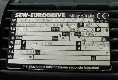USED SEW-EURODRIVE SAF37 DT80N2