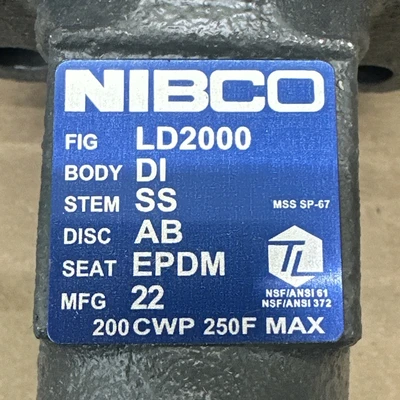 NEW NIBCO LD2000