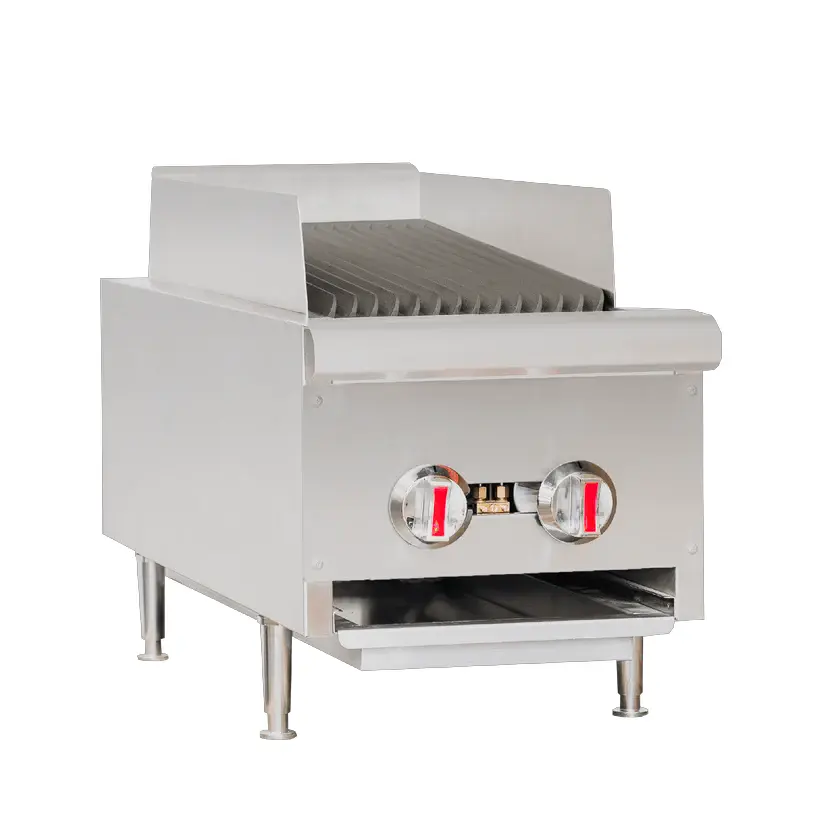 Compass Premier PCB14 - 14" Commercial Heavy Duty Gas Countertop Charbroiler