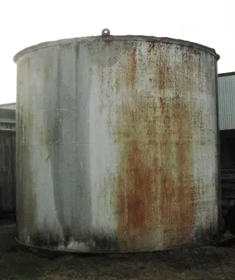 SPC2301  Tank 13800 gallon vertical tank, Stainless Steel Clad, flat