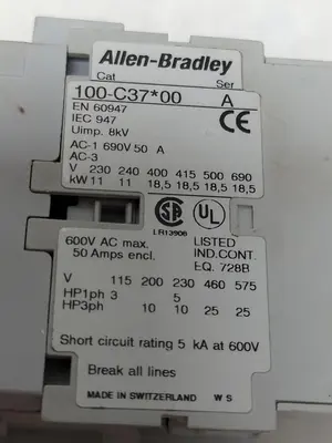 USED ALLEN-BRADLEY 100-C37*00