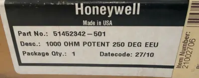 NEW HONEYWELL 51452342-501 POTENTIOMETER KIT 51452341-001 51452342501