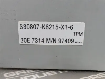 Siemens S30807-K6215-X1-6 Contactor Control Panel Assembly Used