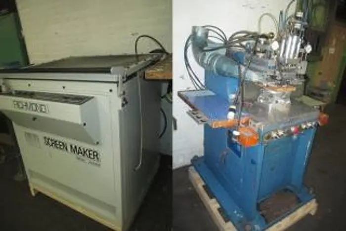 1374-700 Silk Screen Printing Manufacturing Package Consisting of Machines and Accessories