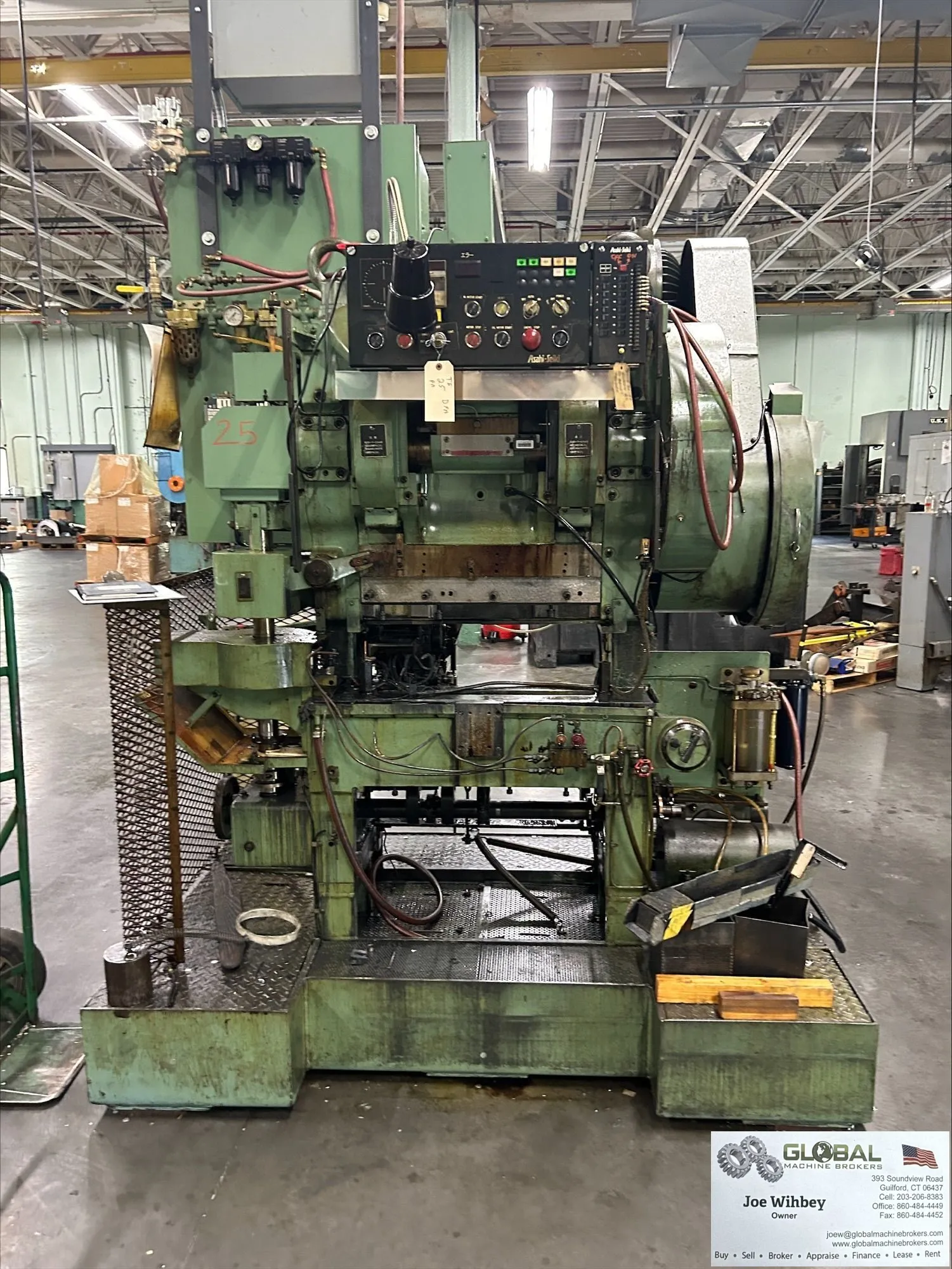 Asahi Seiki TP-25 Transfer Press 2" Stroke, Air Clutch / Brake