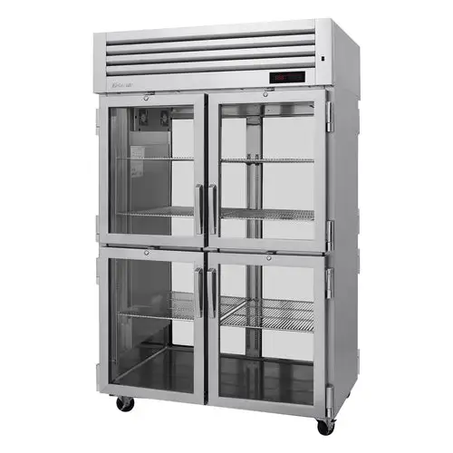 Turbo Air PRO-50-4H-G-PT Full Height Pass Thru Mobile Heated Cabinet w/ (6) Shelves, 208v/1ph