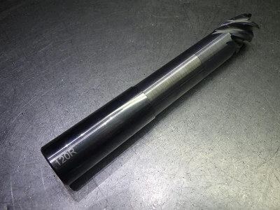 Monster 1" 5 Flute Carbide CR Endmill 1" Shank .12" R 295-054118 (LOC1630)