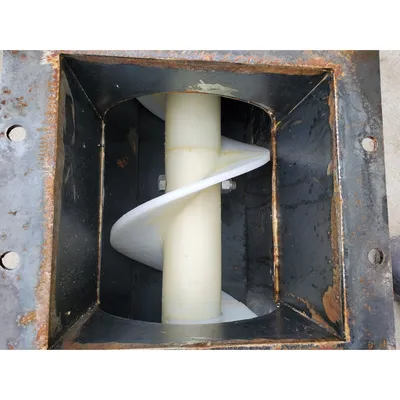 7" dia. X 11'-9" Tubular Drop-bottom Screw Conveyor