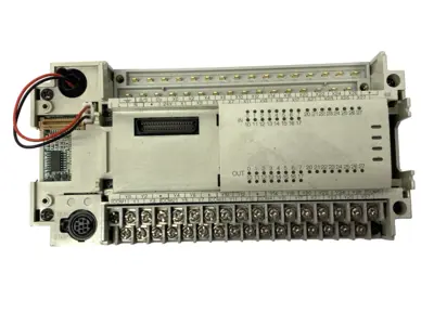 USED MITSUBISHI MELSEC DIGITAL INPUT OUTPUT MODULE MISSING COVERS