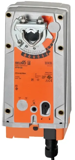 Belimo EFB120 Actuator, 270in-lb 30Nm, Spring Return, AC 100-240 V / DC 100-125V [New]