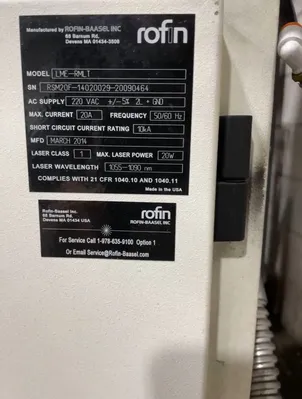 Used 2014 ROFIN LME-RM/LT Laser Markers Georgia US | The Equipment Hub #163121