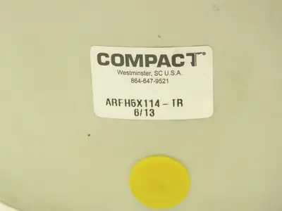 Compact ARFH5X114-TR Pneumatic Cylinder 5" Bore x 1.25" Stroke Double Acting