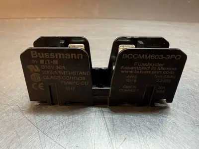 Bussmann BCCMM603-3PQ Fuse Holder 600V-30A 10-18Awg (7.3.2)