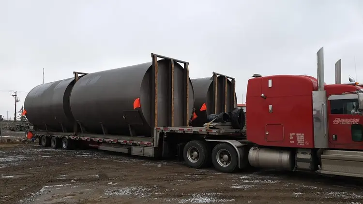 Used 2012 DRAGON 400BBL VERTICAL SKIDDED SLOPE BOTTOM TANKS Carbon Steel Tanks US | Bx Tank Supply #1095107