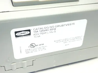 New | in-Stock Hubbell DIN Rail Utility Box, Complete Unit, TVSS, 15A 125VAC 60HzTVSS Electrical Boxes Michigan US | Maverick Industrial Sales #1392399