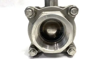 Stainless Steel Ball Valve 2" CF8M 14mm Square Stem Size 1000WOG F05/F07 - Used