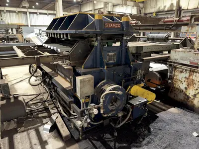 36" HI-RIB (7.2 TYPE) PANEL RAFTED ROLLFORMER LINE;  INCLUDES UNCOILER, ROLLFORMER & FLYING CUTOFF SHEAR: YOBRO #24156