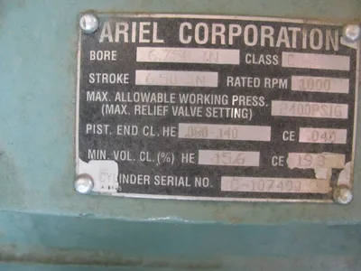 Used Ariel w Teco Westinghouse 2500HP JGC 4 Stage 002 Compressor Packages Oklahoma US | Borderless Services #1378141