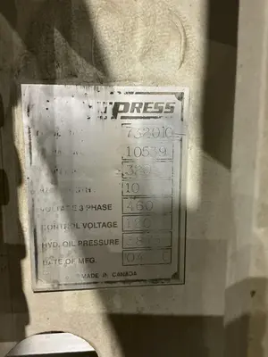 320 TON X 10' ACCURPRESS MODEL #732010 ADVANTAGE HYDRAULIC PRESS BRAKE, W/ ETS 3000 CONTROLS, NEW 2010: YOBRO #24910
