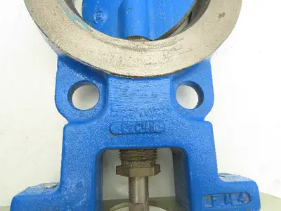 4" Wafer Style Steel Butterfly Valve Metal Seated with Handle