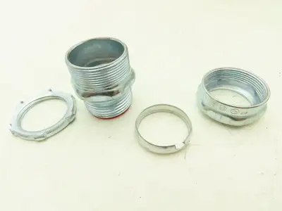 TC713A Steel City 1" EMT Conduit Compression Connector Insulated Lot of 99