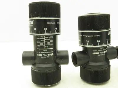 Magna 1100 Flow Control Valve 700 Series Nylon 200PSIG Max Gas/Liquids Lot of 7