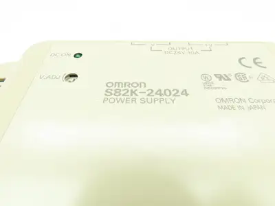 Omron S82K-24024 DIN-Rail Power Supply 10A 24VDC Output 240W Max 100-240VAC S82K