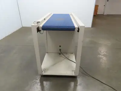 LaserLink LC4000A Plastic Chain Conveyor 18x60" 120V PLC Control Photo Eye 11FPM