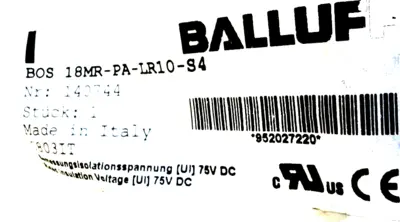NEW BALLUFF BOS 18MR-PA-LR10-S4 PHOTOELECTRIC SENSOR BOS 18MRPALR10S4
