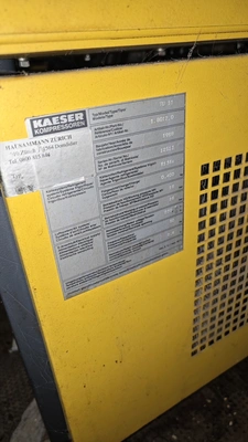 KAESER Rotary Screw Air Compressor with Dryer, in very good used condition, POA