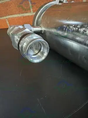 USED FLT STAINLESS STEEL SINGLE CARTRIDGE JACKETED FILTER HOUSING