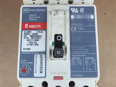 USED CUTLER-HAMMER HMCPS030H1C