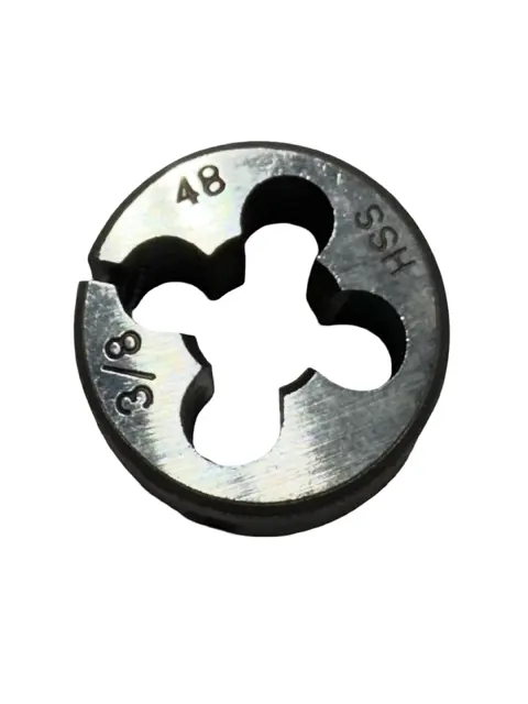 ProCut 3/8"-48 HSS Adjustable Round Die 1" Outside Diameter