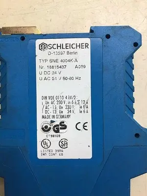 Used SCHLEICHER _UNKNOWN_ Relays & Switches Michigan US | ND Industrial Surplus #1208263