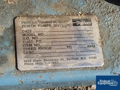 USED Zenith Zenith Meter Pump Base only with Motor, 2 HP