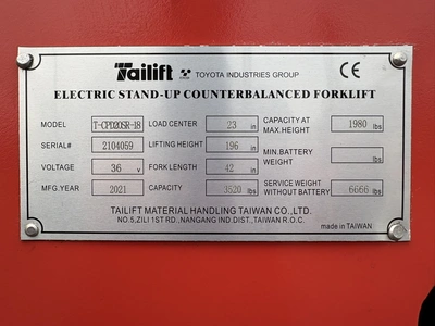 New | in-Stock 2021 TAILIFT T-CPD20SR-18 Misc Forklifts Wisconsin US | Forklifttrader.com #1318361