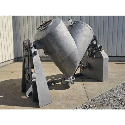 Used Stainless Steel V-Cone Mixer Blender Twin Shell w/ Intensifier - 30 Cu/Ft